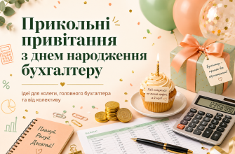 Смішні, жартівливі й теплі привітання з днем народження бухгалтеру: короткі, у прозі, віршах, для колеги, головного бухгалтера.