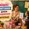 Смішні привітання з днем народження вчительці від учнів у святково прикрашеному класі