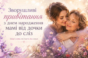 Зворушливі привітання з днем народження мамі від дочки до сліз з ніжними обіймами мами й доньки