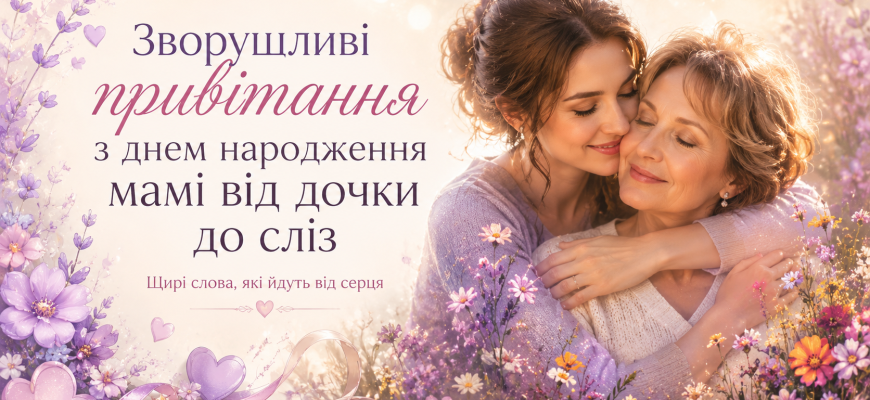 Зворушливі привітання з днем народження мамі від дочки до сліз з ніжними обіймами мами й доньки